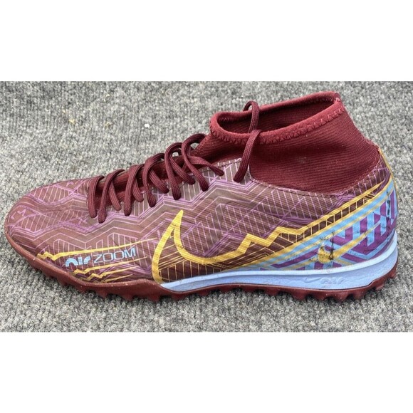 Nike Zoom Mercurial Superfly 9 Academy TF Soccer Cleats Maroon Men 6 DO9347-694